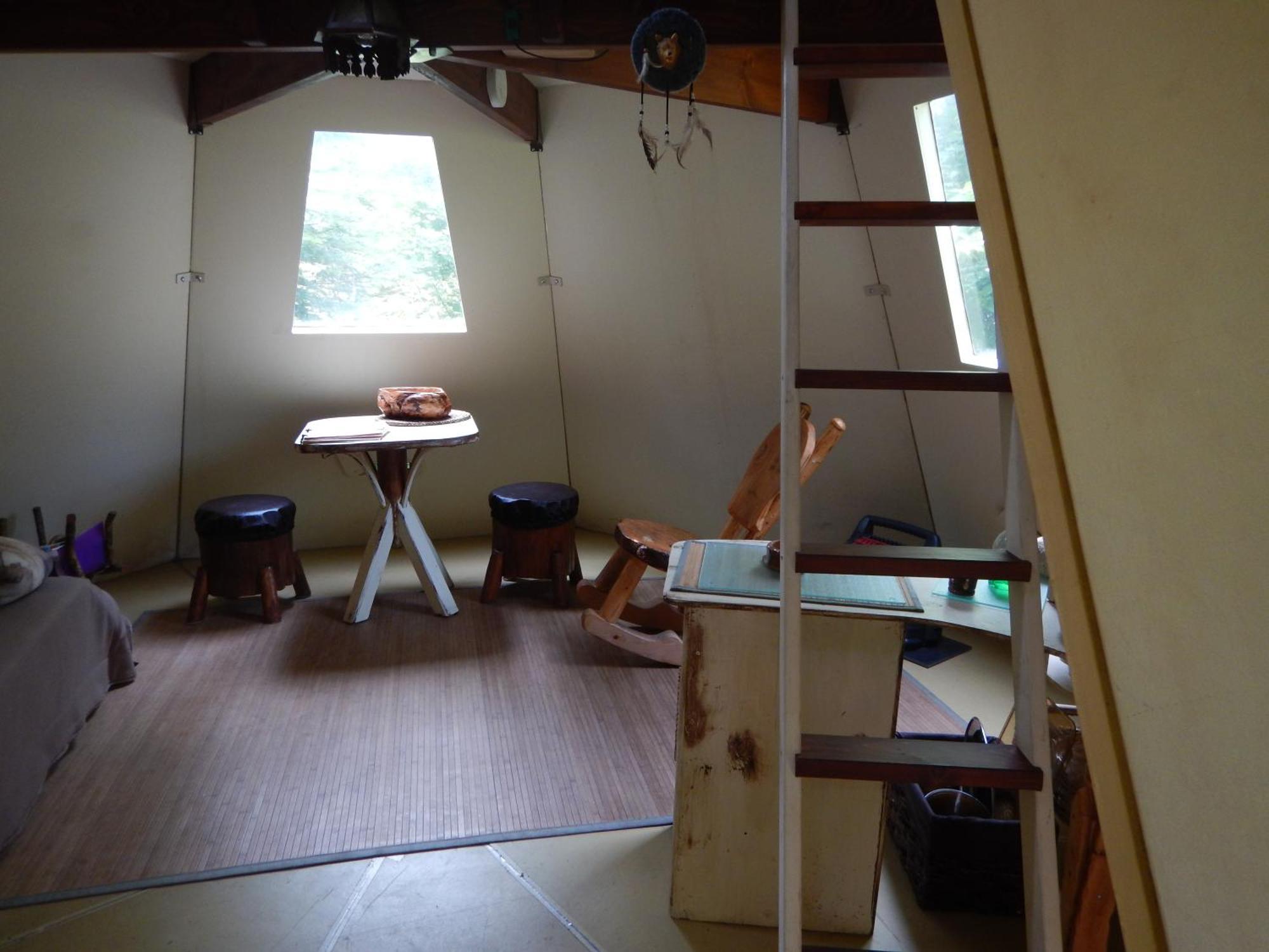 Aux Tipis De La Riviere Sauvage Villa Saint Romain Luaran gambar